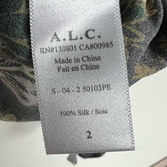 A.L.C. Floral Black Blouse - Picture 8 of 12